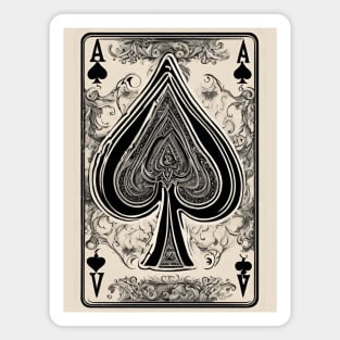 Ace of Spades Poker Card Game Casino Lucky Magnet